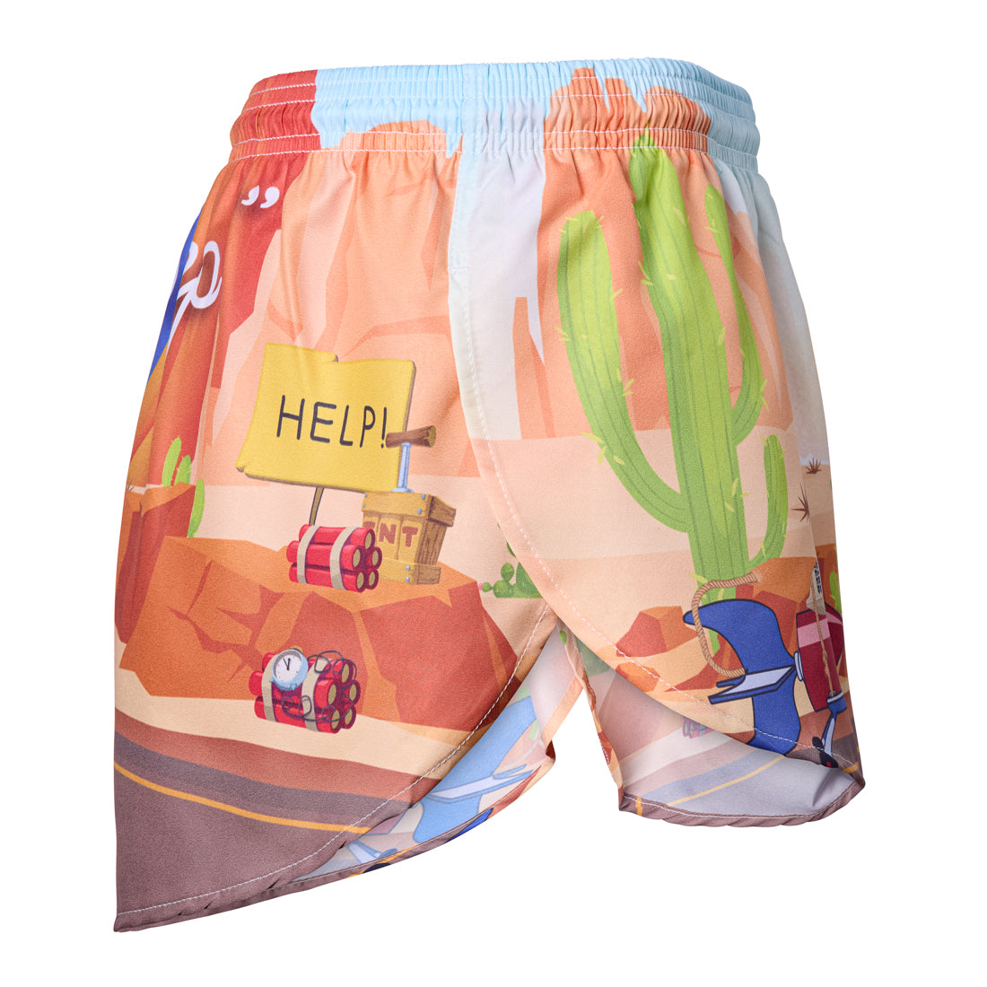 Men's Printed 1" Elite Split Shorts - The Chase