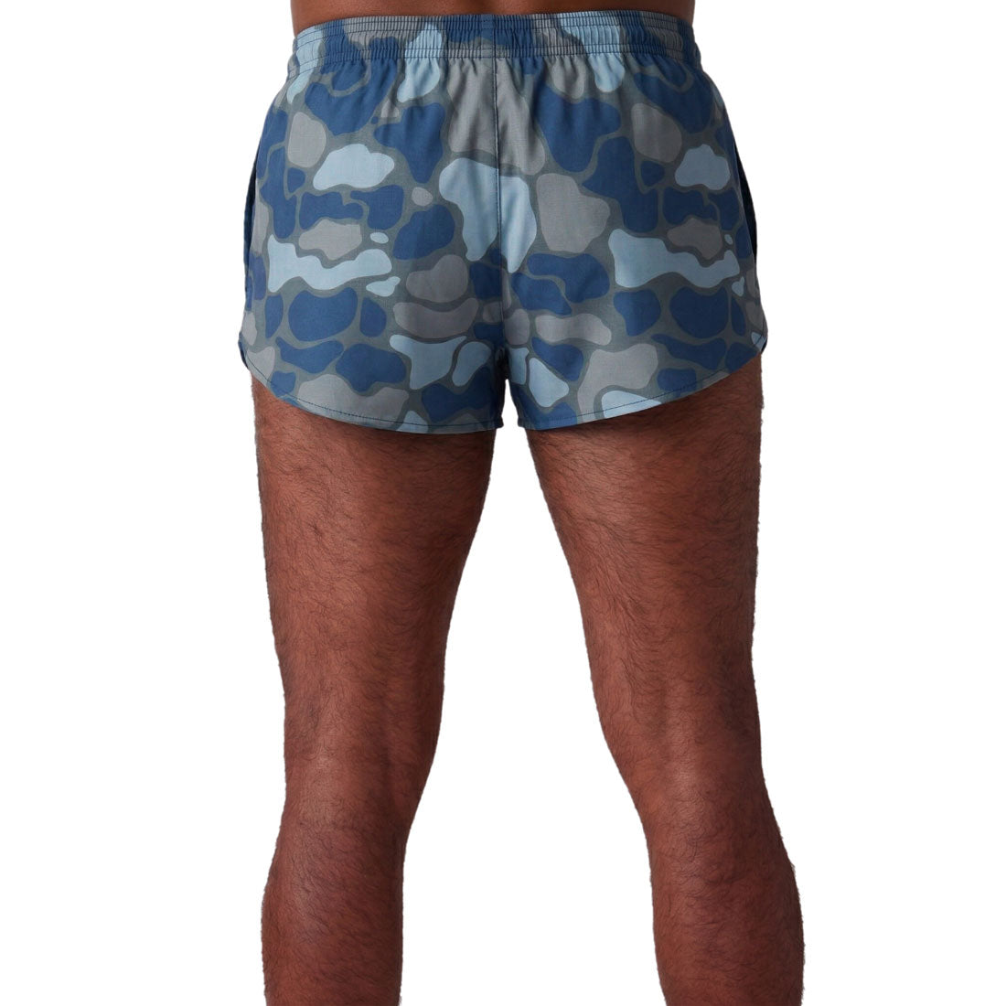 Men's Printed 1" Elite Split Shorts - Urban Camo Grey