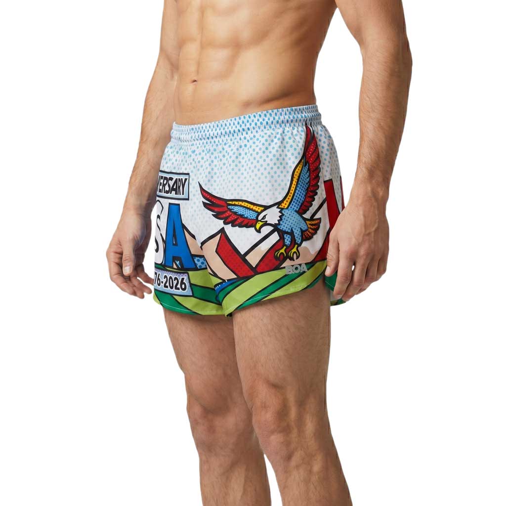 Men's Printed 3" Half Split Shorts - America 250