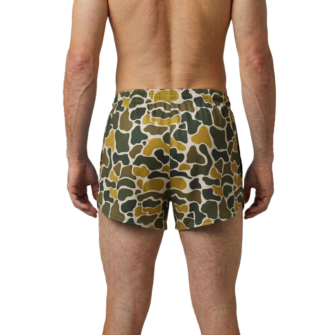 Men's Printed 3" Half Split Shorts - Urban Camo Khaki