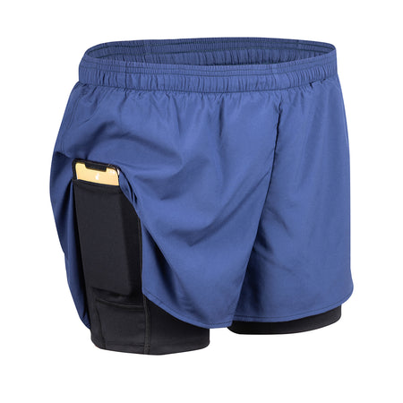 Men's 3" Half Split Shorts- PATRIOT POP