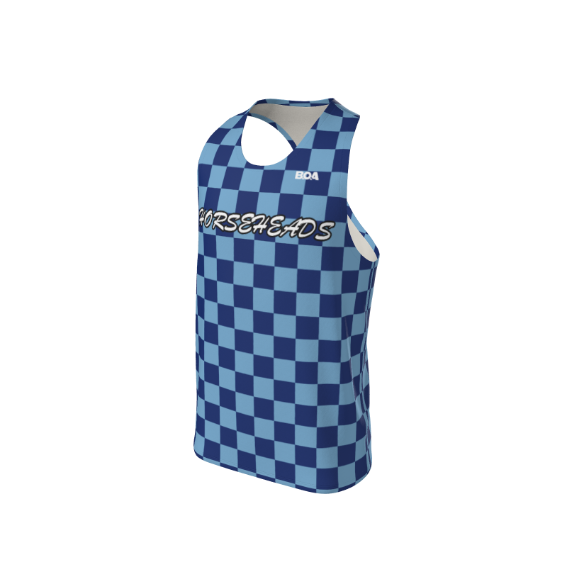Men's Full Custom Uniforms Checkerboard Custom Men's Premium Racerback Singlet. (x 4)