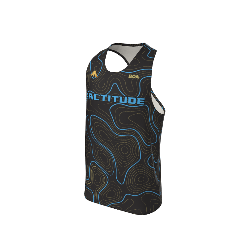 Men's Full Custom Uniforms Topographic Custom Men's Premium Racerback Singlet. (x 7)