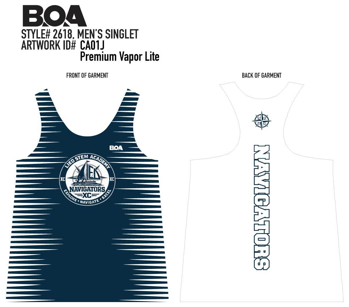 Youth Unisex Custom Vapor Lite Singlet - Polito Mike