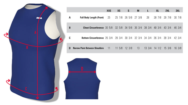 Men's Custom Sleeveless Fitted Singlet - SP01R-Inter Voellmec