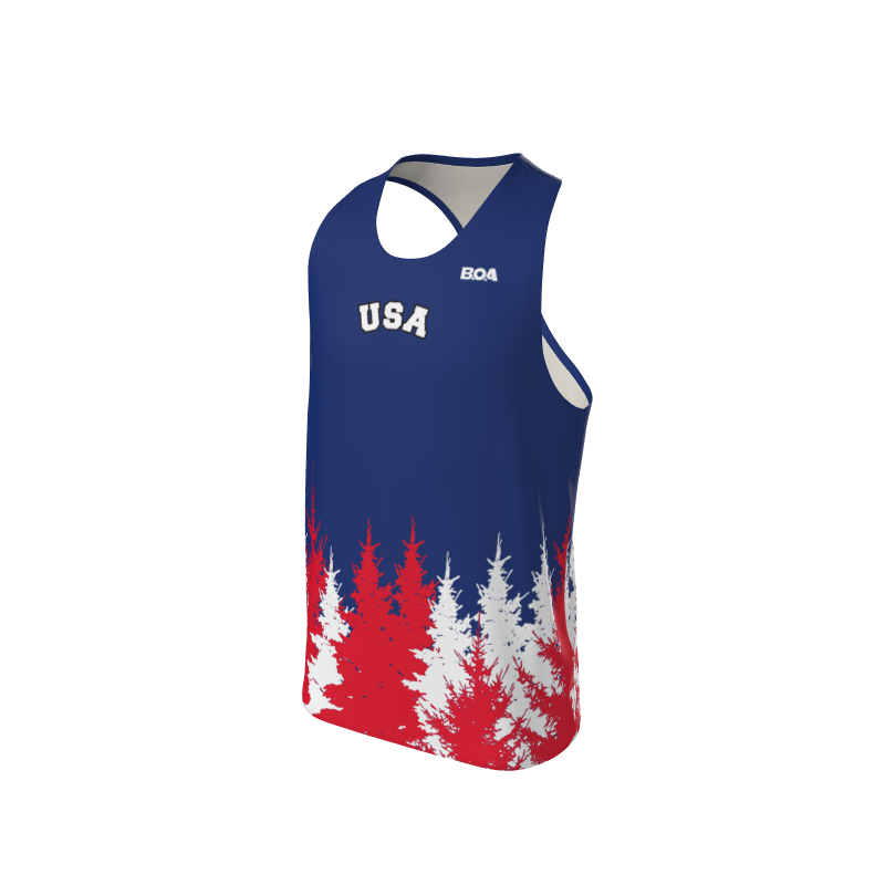 Men's Full Custom Uniforms Trees Custom Men's Premium Racerback Singlet. (x 1)