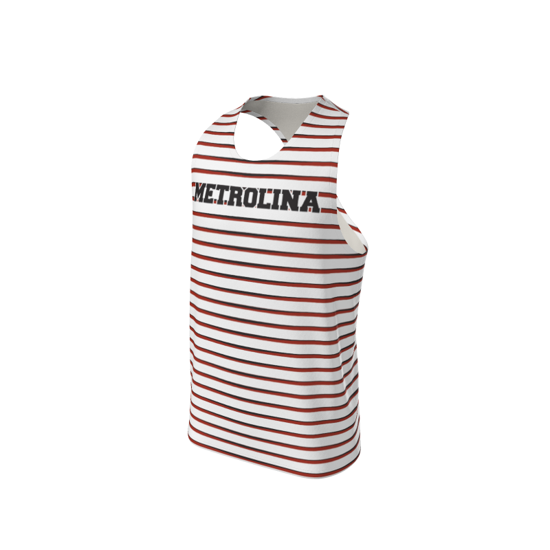 Men's Custom Stripe 3 Color Custom Men's Premium Racerback Singlet. (x 10)