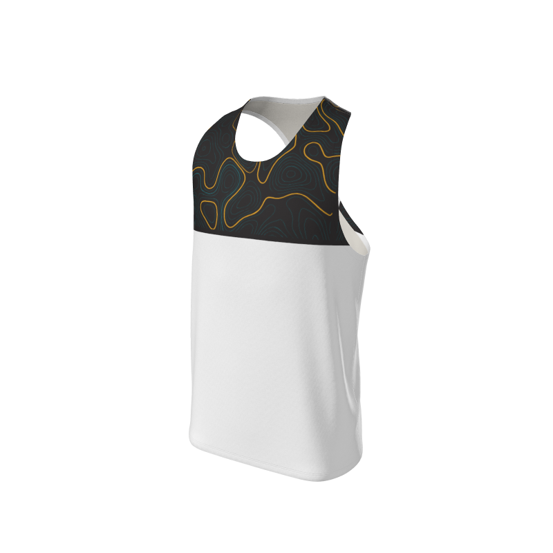 Men's Full Custom Uniforms Topographic Custom Men's Premium Racerback Singlet. (x 4)