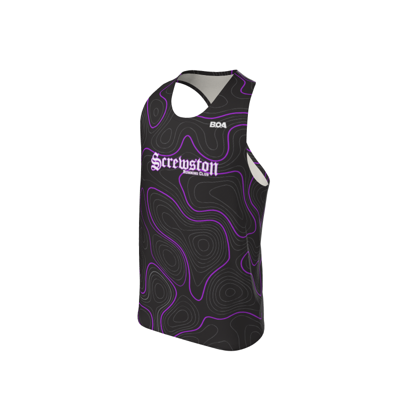 Men's Full Custom Uniforms Topographic Custom Men's Premium Racerback Singlet. (x 1)