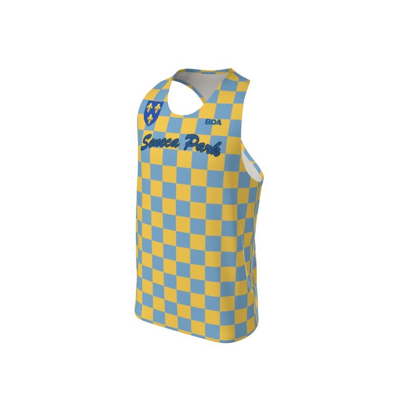 Men's Full Custom Uniforms Checkerboard Custom Men's Premium Racerback Singlet. (x 3)