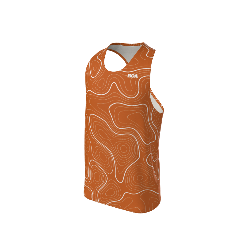 Men's Custom Topographic Custom Men's Premium Racerback Singlet. (x 1)