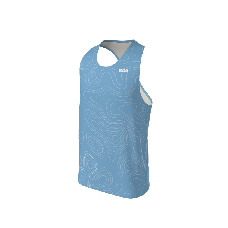 Men's Full Custom Uniforms Topographic Custom Men's Standard Racerback Singlet. (x 1)