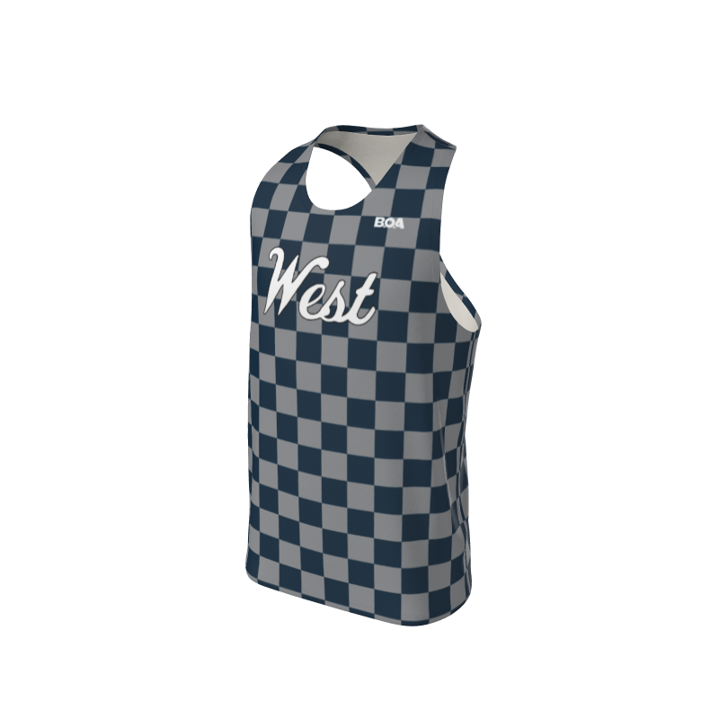 Men's Custom Checkerboard Custom Men's Premium Racerback Singlet. (x 15)