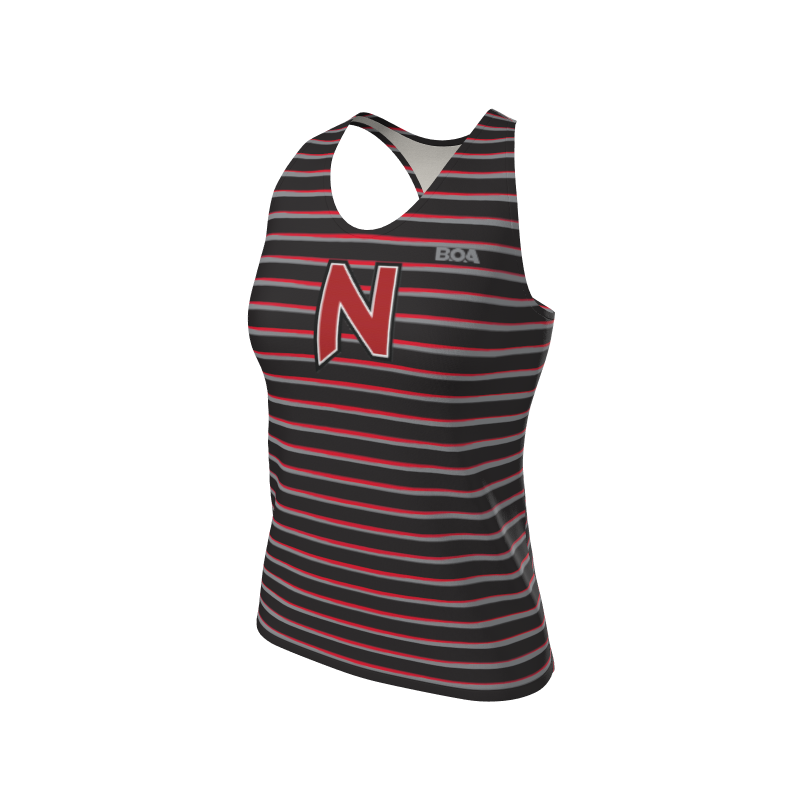 Women's Custom Stripe 3 Color Custom Women's Premium Interval Singlet. (x 4)