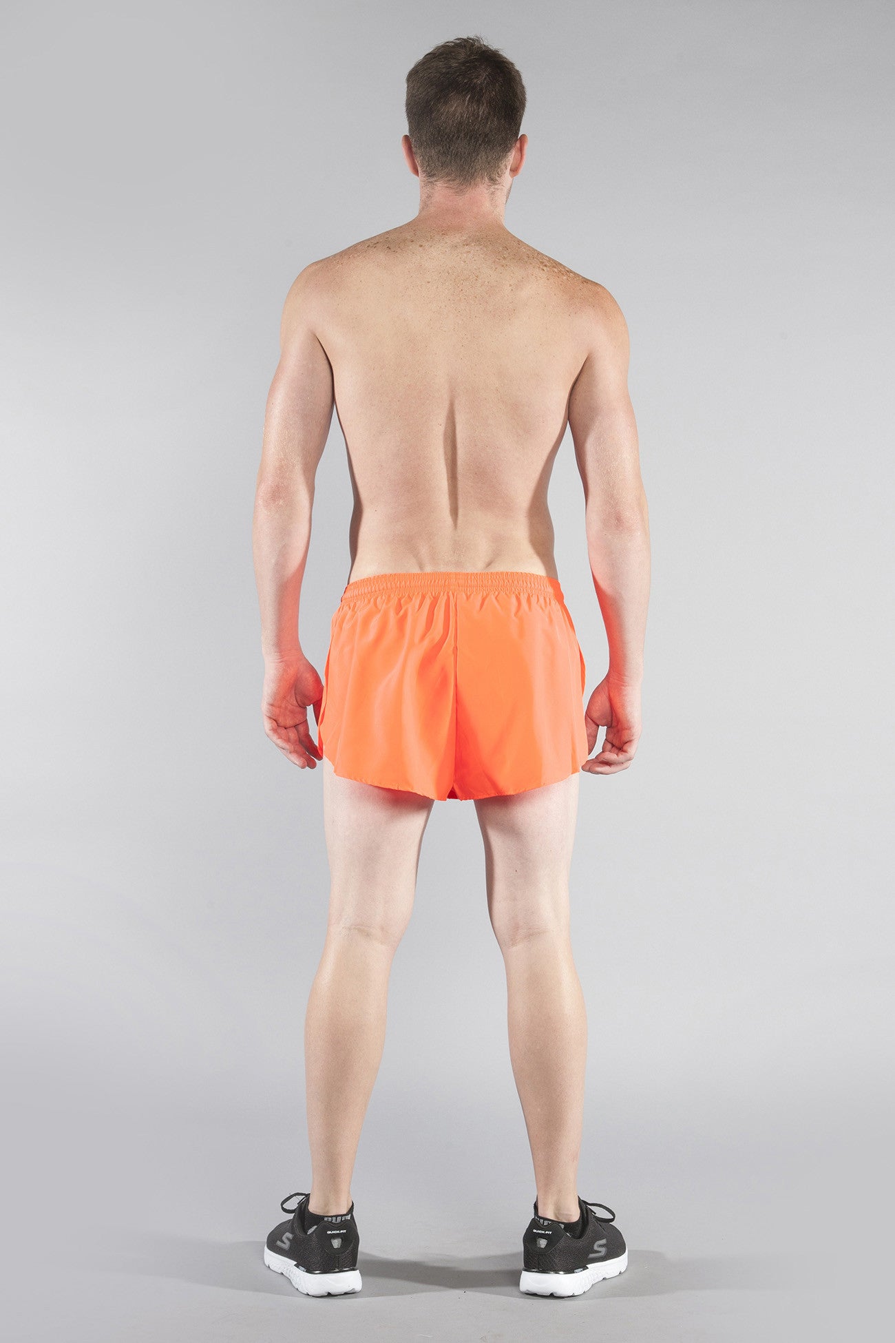 MENS 1" ELITE SPLIT RUNNING SHORT- NEON SUNKISS - BOAUSA