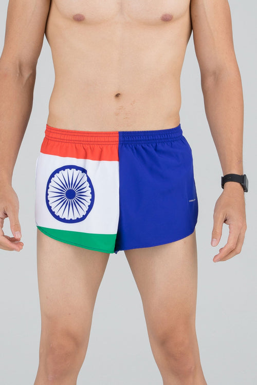 MEN'S 1 INCH INSEAM ELITE SPLIT RUNNING SHORTS- INDIA