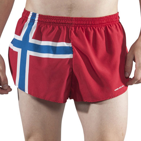 MEN'S 1 INCH INSEAM ELITE SPLIT RUNNING SHORTS- ICELAND