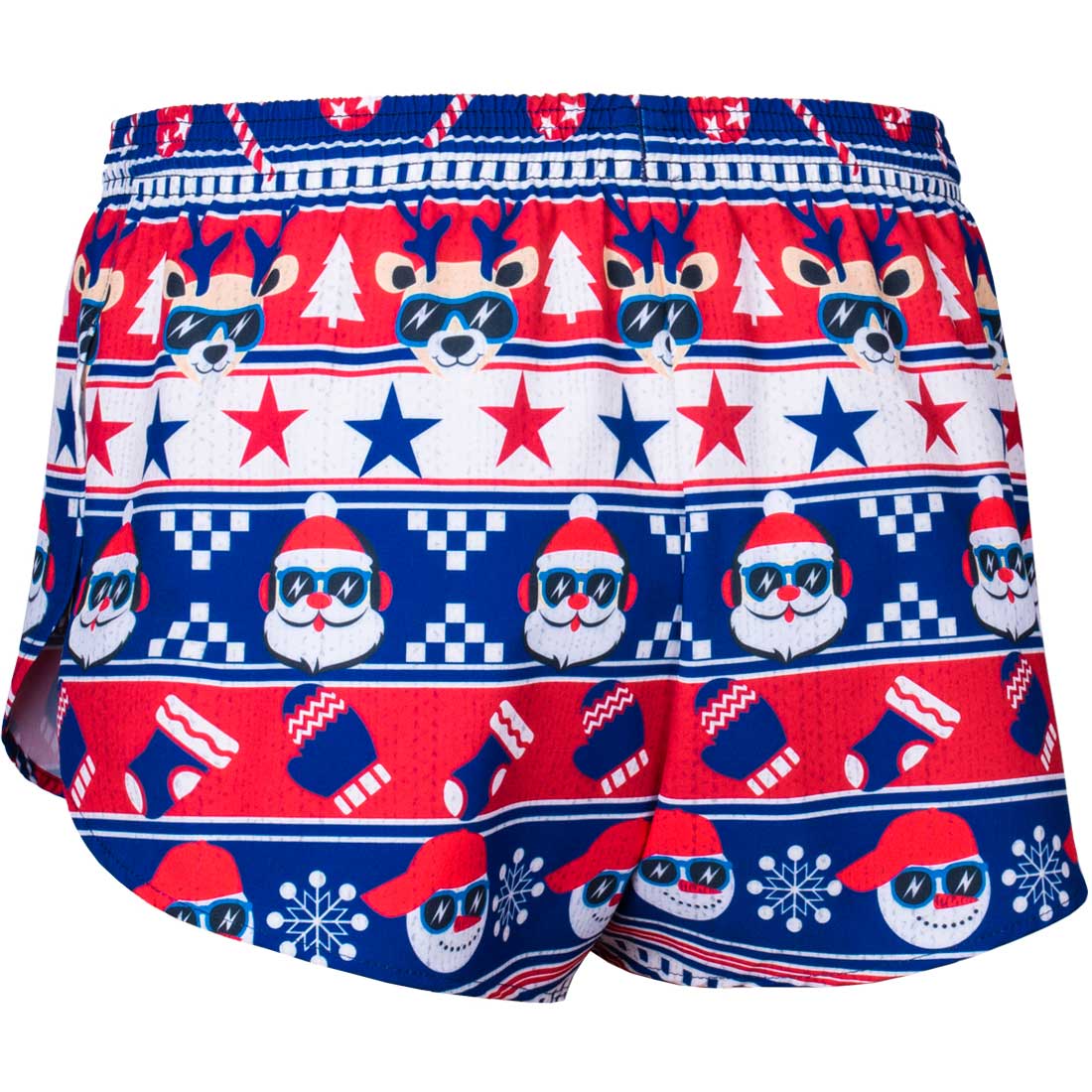 Men's Printed 1" Elite Split Shorts - Uglier Sweater