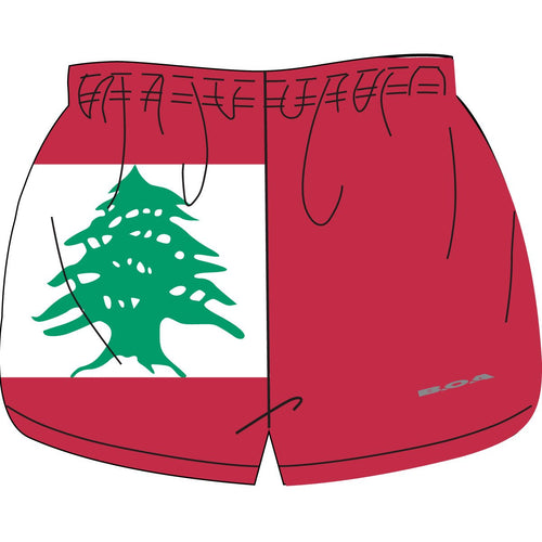 WOMEN'S 1" ELITE SPLIT SHORT- LEBANON