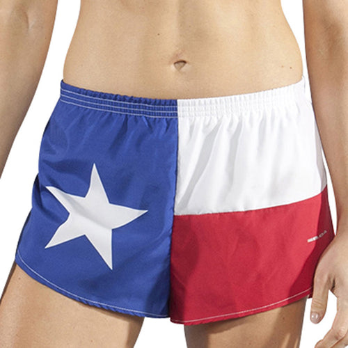 Women's Texas Flag 1" Elite Split Shorts