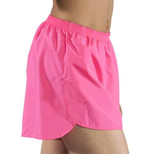 Women's Hot Pink 1.5" Half Split Trainer Shorts
