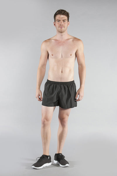 Men's Black 3 Half Split Shorts – BOA