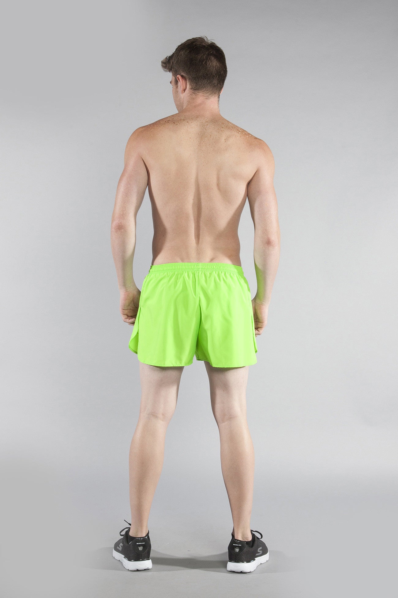 MEN'S 3" HALF SPLIT TRAINER- NEON LIME - BOAUSA