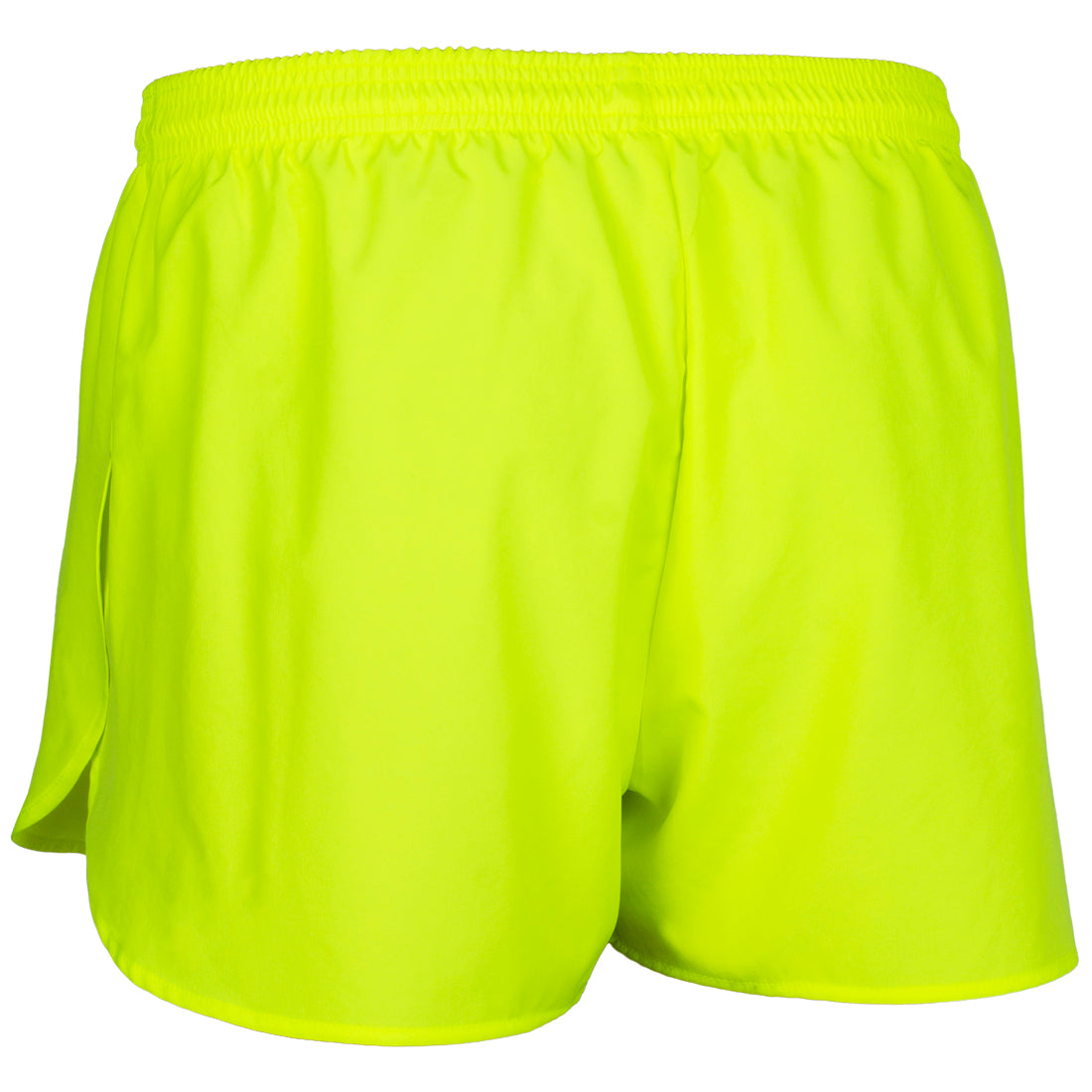 Men's Solid 3" Half Split Trainer Shorts - Neon Yellow