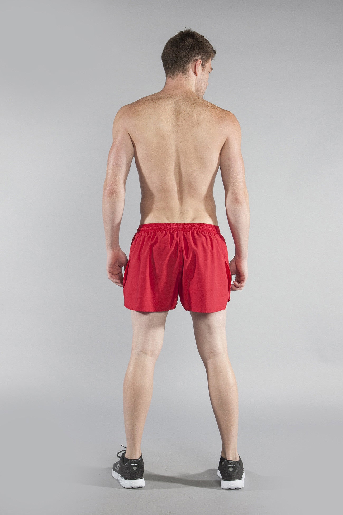 MEN'S 3" HALF SPLIT TRAINER- RED - BOAUSA