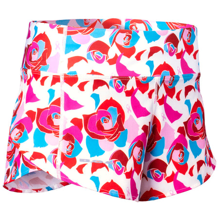 Women's AeroPro 3" Split Shorts- DAISY-LICIOUS