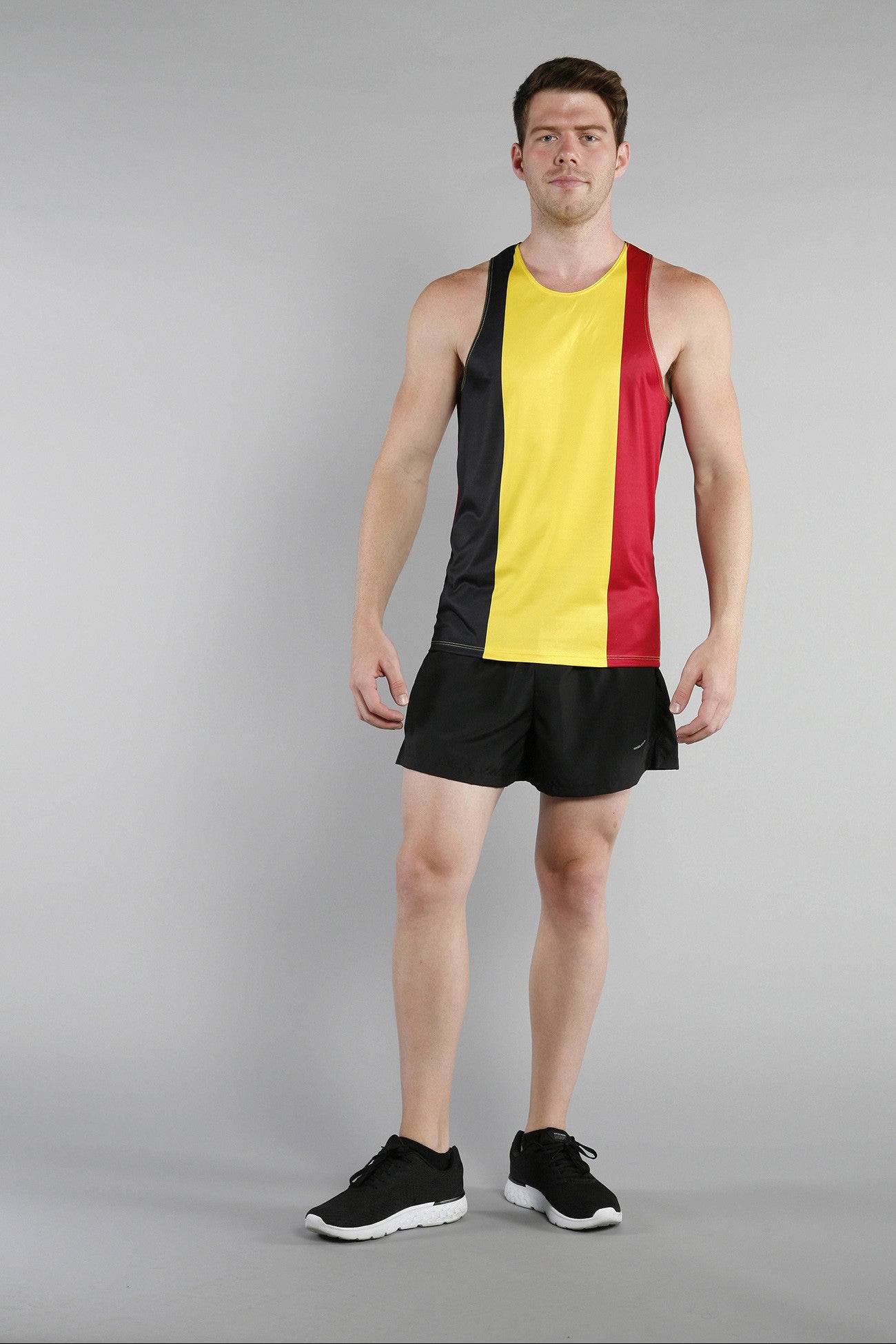 MEN'S PRINTED SINGLET- BELGIUM - BOAUSA