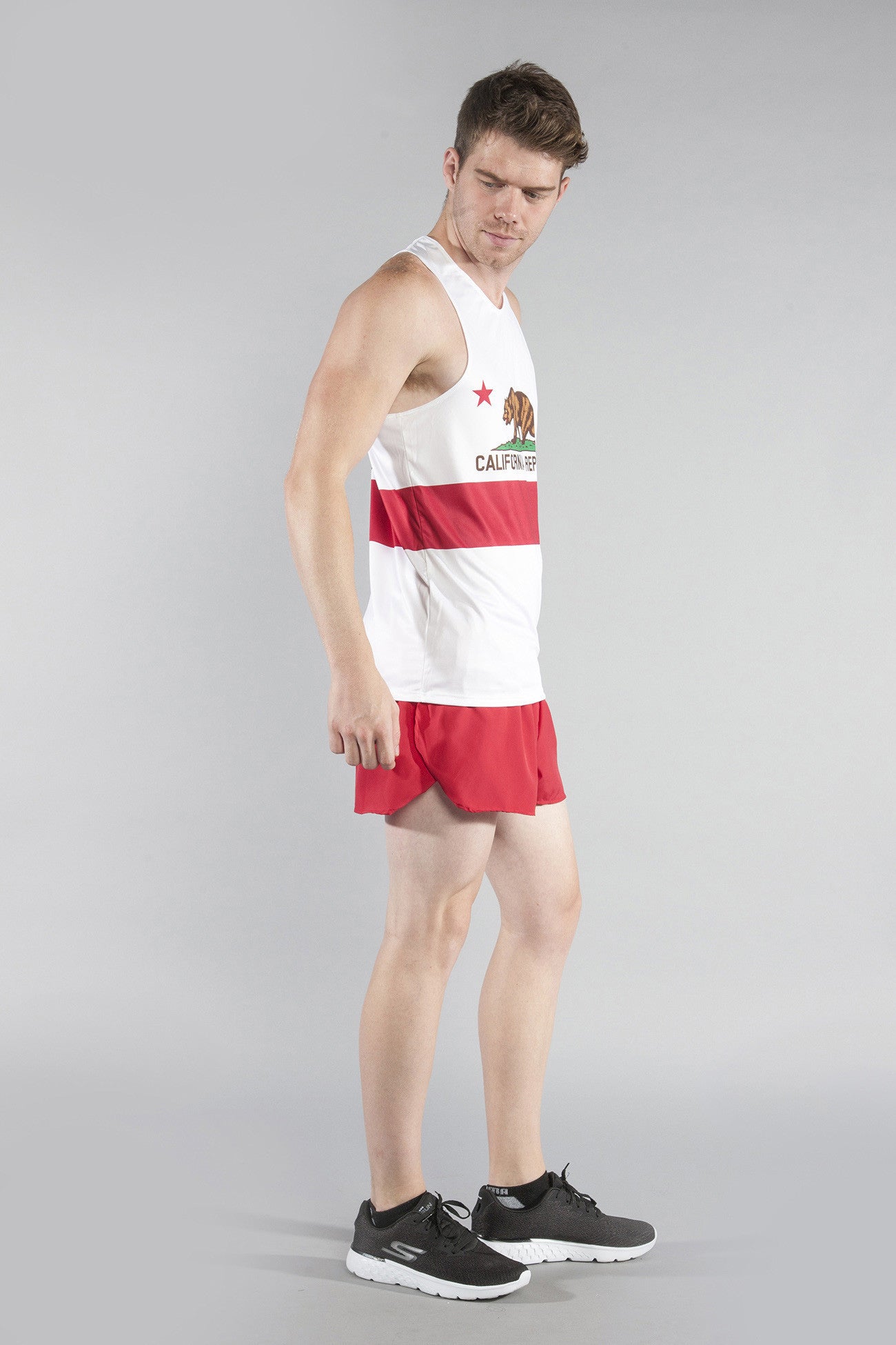 MEN'S PRINTED SINGLET- CALIFORNIA - BOAUSA