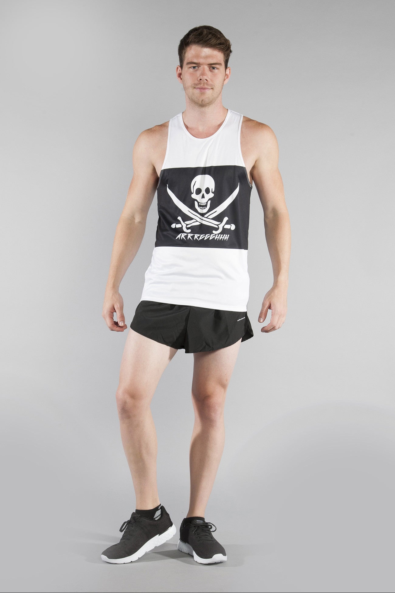 MEN'S PRINTED SINGLET- THE CAP'N - BOAUSA