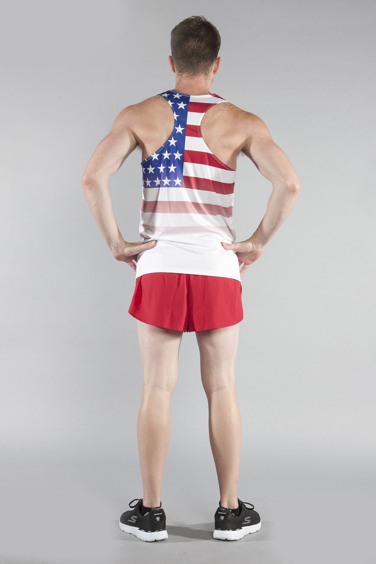 MEN'S PRINTED SINGLET- US FLAG - BOAUSA