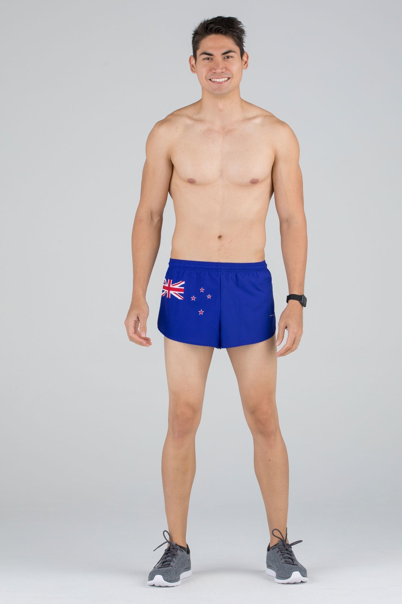 Men's Flag 1" Elite Split Shorts [N] - New Zealand