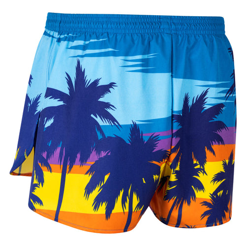 Men's Sunrise Vibes 3" Half Split Shorts