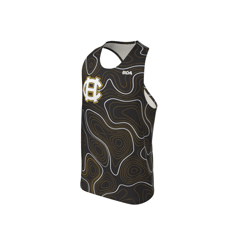 Men's Full Custom Uniforms Topographic Custom Men's Premium Racerback Singlet. (x 15)
