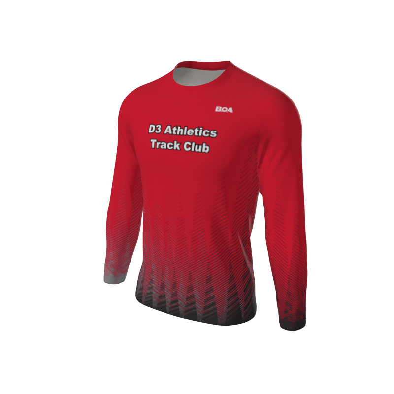 Men's Full Custom Uniforms Slash Custom Men's Premium Mesa Regular Fit L/S Tee. (x 3)