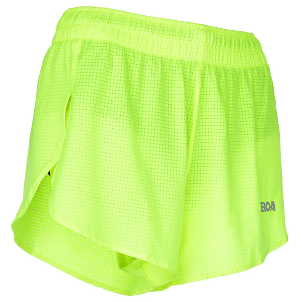 Women's Neon Yellow AeroPro 3" Split Shorts
