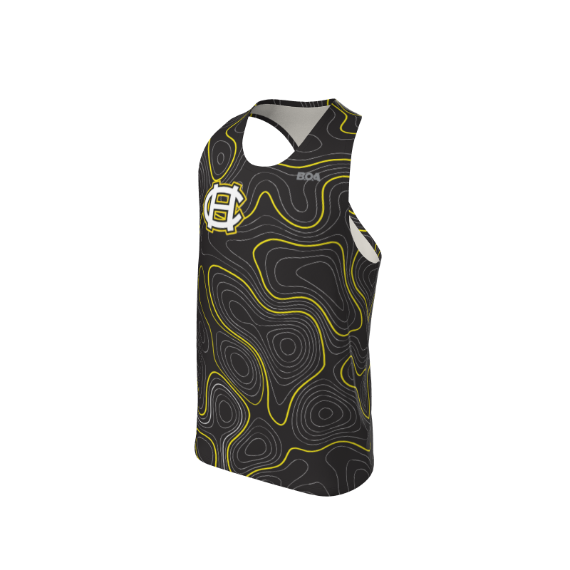 Men's Full Custom Uniforms Topographic Custom Men's Premium Racerback Singlet. (x 1)