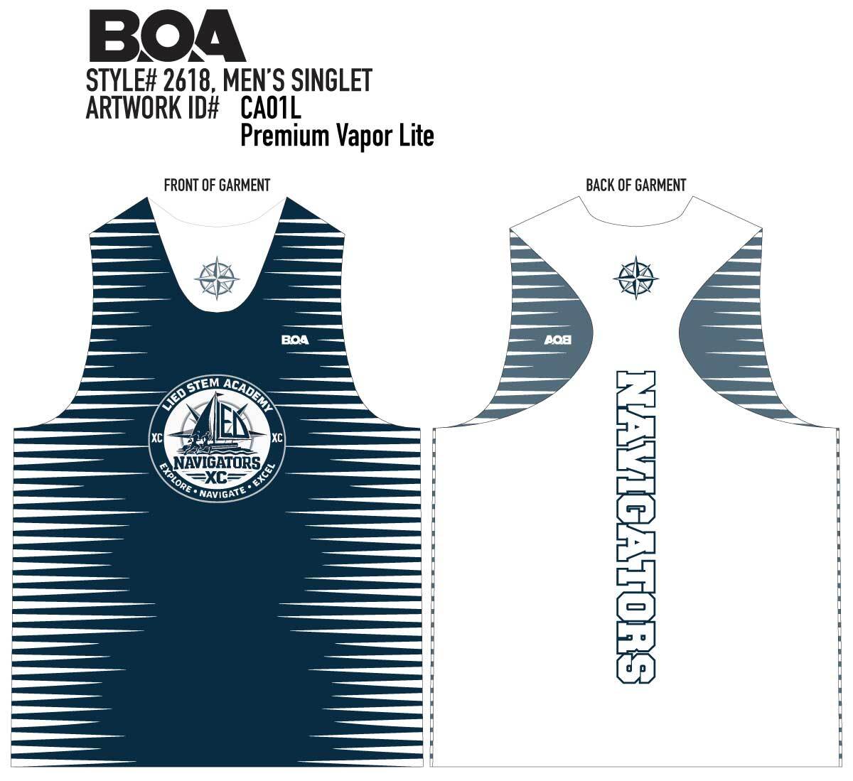 Men's Custom Vapor Lite Racing Singlet - Polito Mike