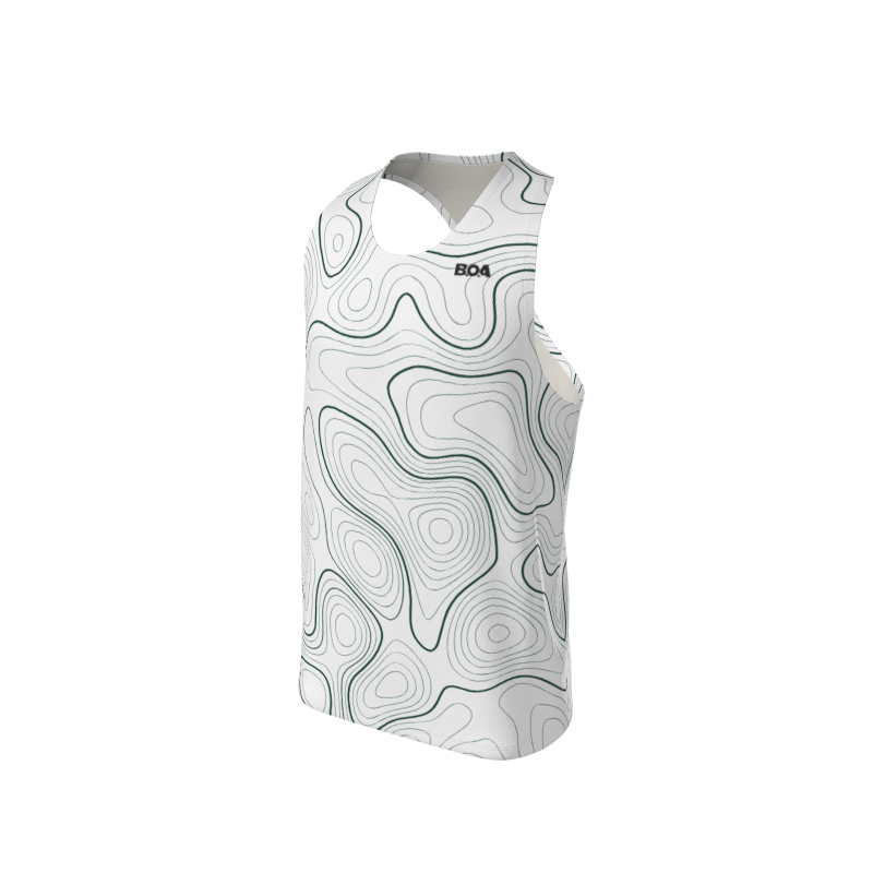 Men's Full Custom Uniforms Topographic Custom Men's Standard Racerback Singlet. (x 2)