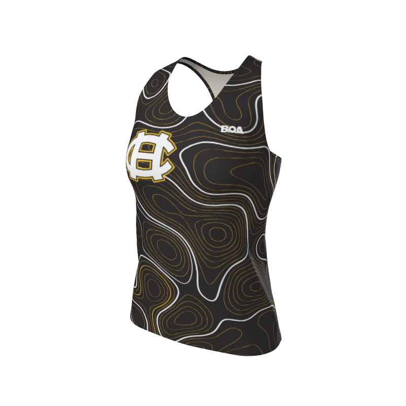 Women's Full Custom Uniforms Topographic Custom Women's Premium Interval Singlet. (x 7)