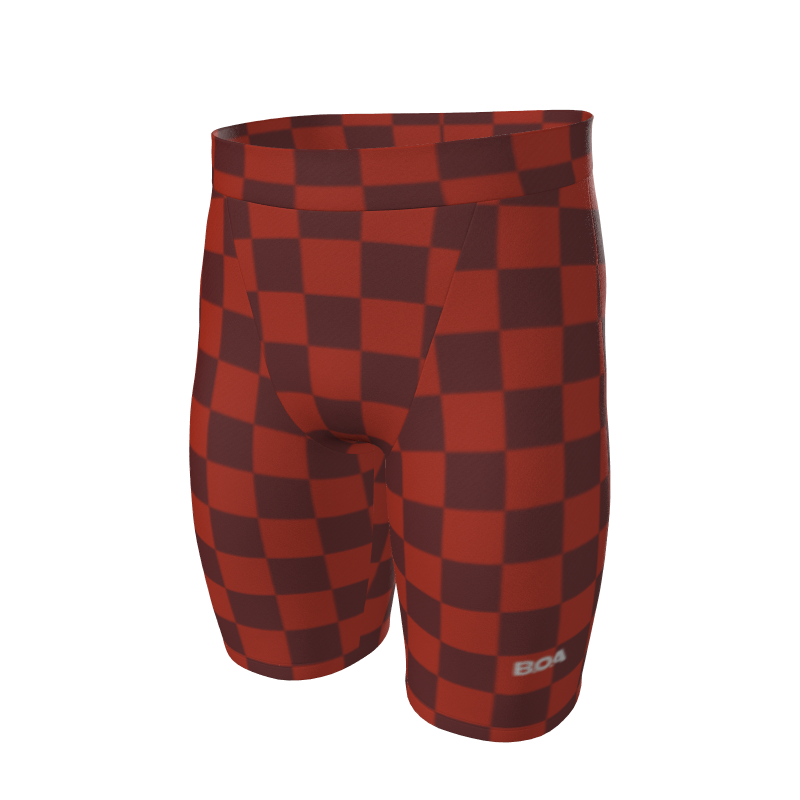Men's Full Custom Uniforms Checkerboard Custom Men's BOA Constrictor Half Tight. (x 30)