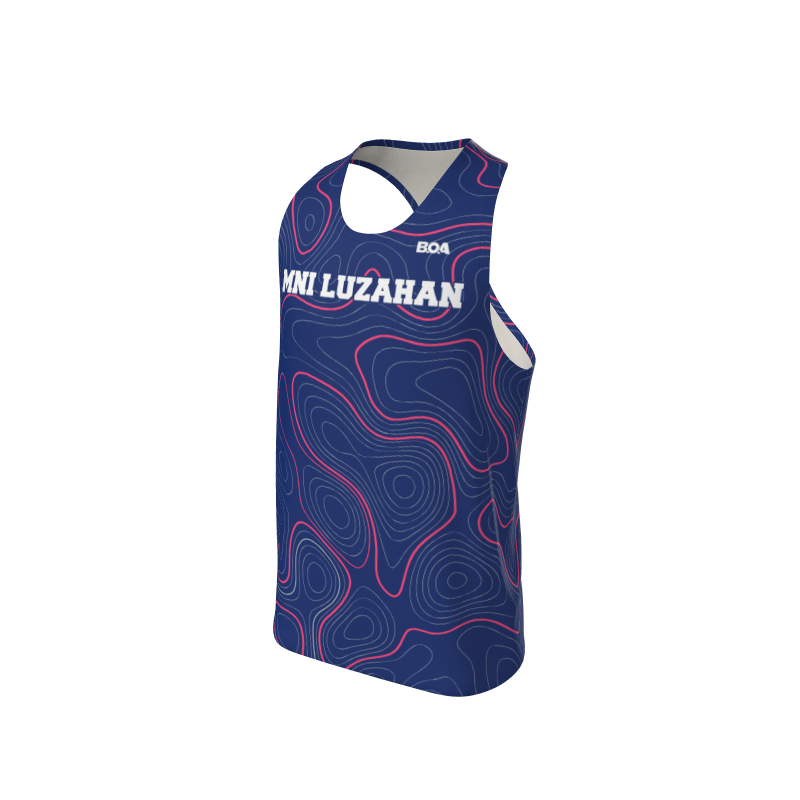 Men's Full Custom Uniforms Topographic Custom Men's Standard Racerback Singlet. (x 45)