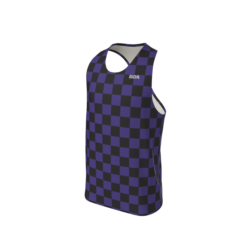 Men's Custom Checkerboard Custom Men's Premium Racerback Singlet. (x 1)