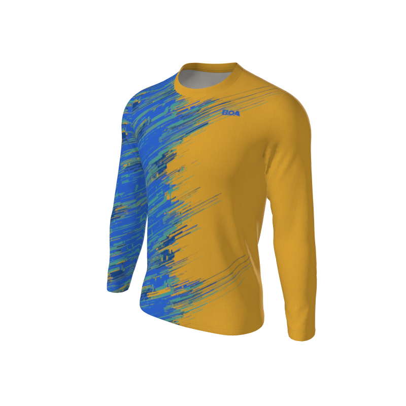 Men's Full Custom Uniforms Oblique Custom Men's Premium Mesa Regular Fit L/S Tee. (x 1)