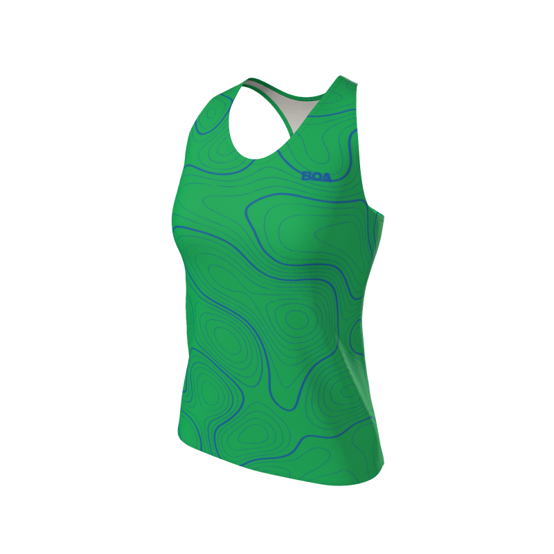 Women's Custom Topographic Custom Women's Premium Interval Singlet. (x 1)