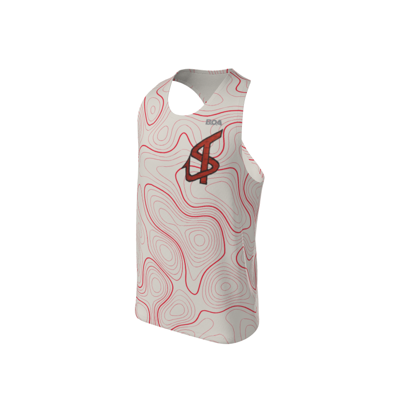 Men's Custom Topographic Custom Men's Premium Racerback Singlet. (x 1)
