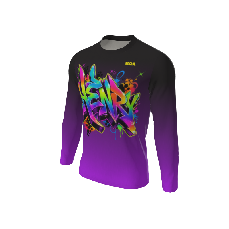 Men's Full Custom Uniforms Fade Custom Men's Premium Mesa Regular Fit L/S Tee. (x 1)